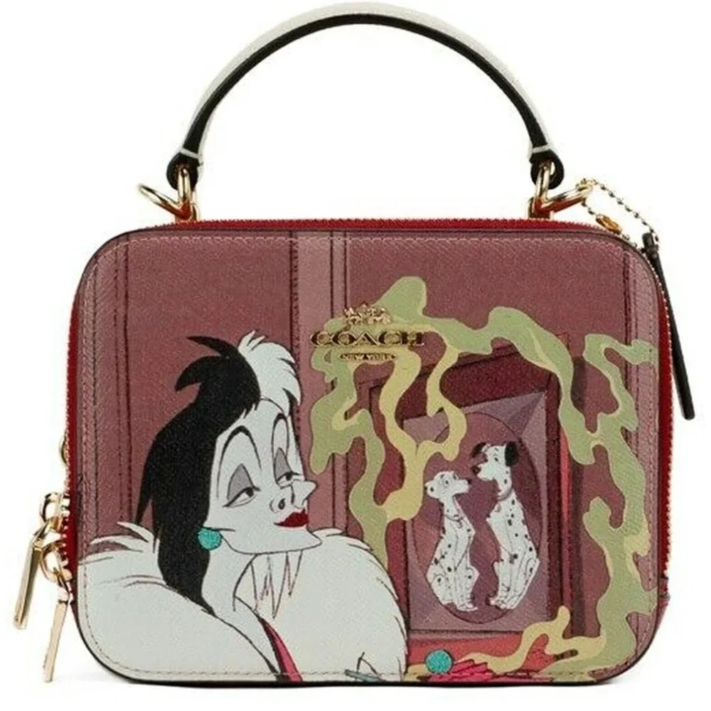 Coach X Disney Box Crossbody Cruella NWT - Picture 5 of 8